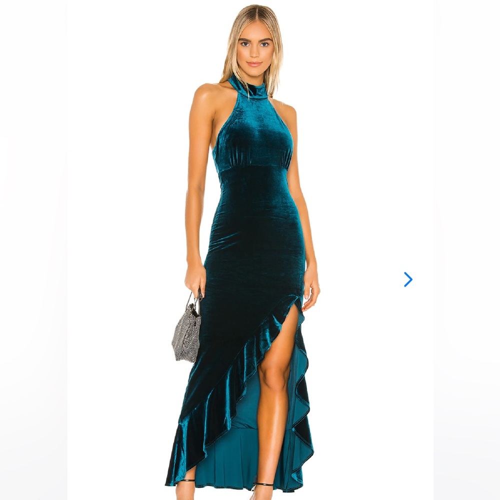 Lovers + Friends Teal Maxi Dress